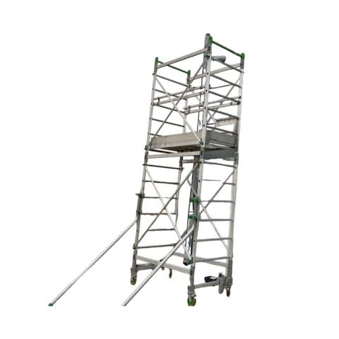 Mobile Aluminum Scaffold, 8m Working Height, 6m Platform